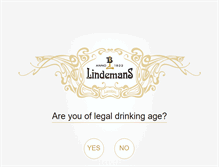 Tablet Screenshot of lindemans.be
